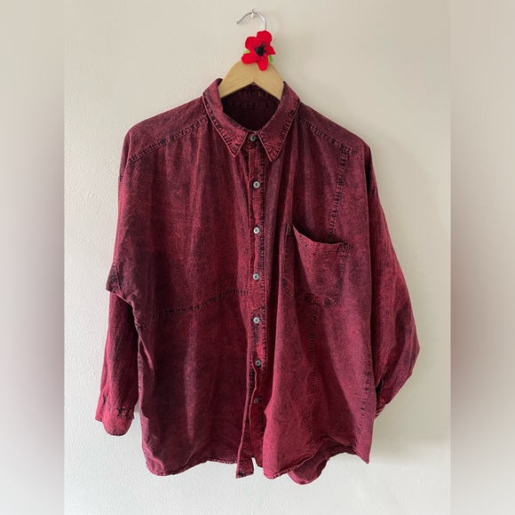 Retro Acid Wash Button Down by Maxx - Picture 1 of 3